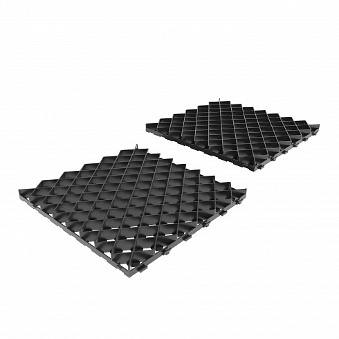 Решетка газонная Gidrolica Eco Pro РГ-60.60.4 - пластиковая черная