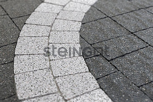 Тротуарная плитка Steingot Классика Арко "Bianco Nero" 60мм