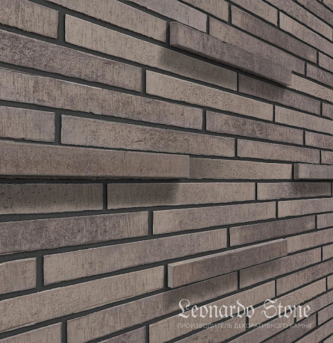 Ригельный кирпич Leonardo Stone "Сиэтл 3D" 403 mix