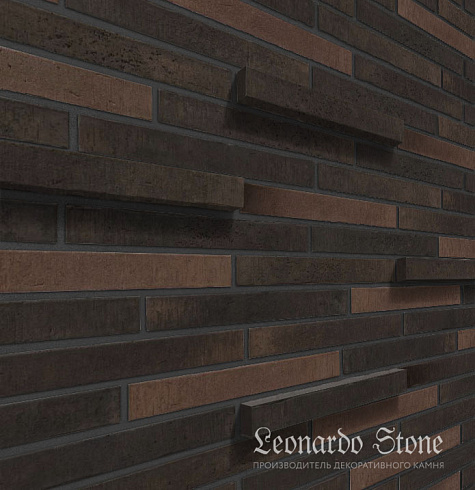 Ригельный кирпич Leonardo Stone "Сиэтл 3D" mix 1