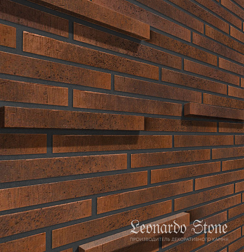 Ригельный кирпич Leonardo Stone "Сиэтл 3D" 773