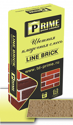 Цветная кладочная смесь Prime Line Brick "Wasser" Кремово-жёлтая 25 кг