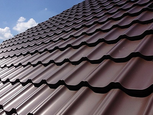 Модульная металлочерепица серия Kvinta Uno Rooftop Бархат