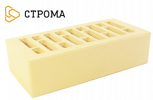 Кирпич керамический лицевой Строма "Слоновая кость" 1НФ/УС
