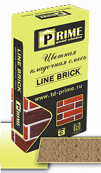 Цветная кладочная смесь Prime Line Brick "Klinker" Кремово-жёлтая 25 кг