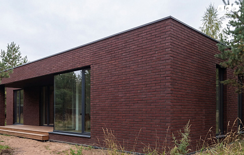 Кирпич клинкерный лицевой ЛСР тёмно-красный "Порту" Винтаж 0,7НФ/УС